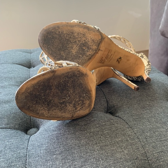 Vince Camuto Signature Ankle Cuff Snake Sandals - Picture 5 of 5